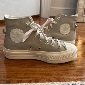 Converse High top platform shoes